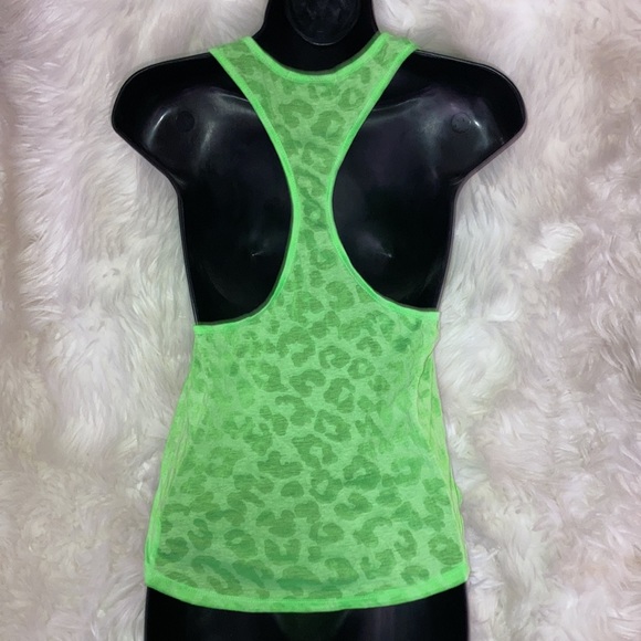 🌼Leopard Burnout Neon Green Swing Tank - Picture 3 of 9